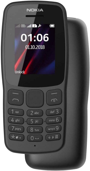Nokia 106 Dual SIM schwarz NEU