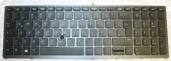 HP Zbook 15 G3 Tastatur QWERTZ Beleuchtet